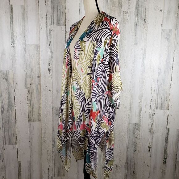 Michael Stars Tropical Ruana One-Size - Picture 4 of 8